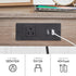 BG91UBZ01 HOOBRO Side Table with Charging Station, End Table with USB Ports and Outlet, Nightstand with Storage Shelf