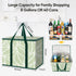 BALEINE 3Pk 2Pk Bags(16"913 Reusable Grocery Bags + Insulated Reusable Grocery