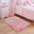2x3 Small Area Rug Unicorn Rainbow Rugs for Girls Bedroom Soft Fluffy Shag Fuzzy Pink Carpet Princess Rug for Girls