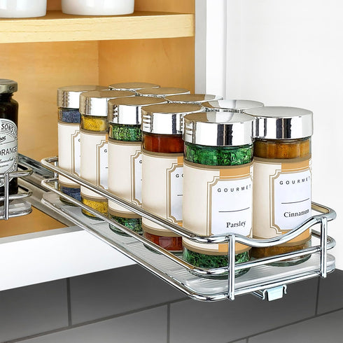 LYNK PROFESSIONAL Pull Out Spice Organization for Cabinets - 4-3/8 inch Wide