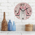 ALAZA Home Decor Butterfly High Heel Shoe Wall Clock, 9.5 inch Round Acrylic, Non Ticking Silent Clock