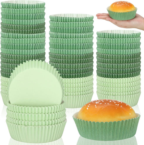 Uiifan 150 Pcs Disposable Round Cupcake Liners, Paper Baking Cups for Microwave Oven Safe Bakeware