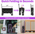 Foldable,280 LBS Wagons Carts Large Capacity Foldable Wagon Cart Collapsible Wagon with Wheels & Drink Holders,Utility