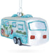 Silver Camper Trailer Glass Christmas Ornament for Holiday Decor