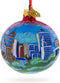 Memphis, Tennessee Glass Ball Christmas Ornament - 3.25 Inches