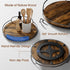 2 Pack 9'' 10'' Countertop, LAMU Lazy Susan Turntable Organizer for Table Top Cabinet, Wooden Lazy Susan for Kitchen
