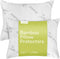 Pillow Protectors with Zipper - King Size 20x36 Pair, Cooling, Noiseless Pad, Ultra Plush Absorbent (Bamboo, White)