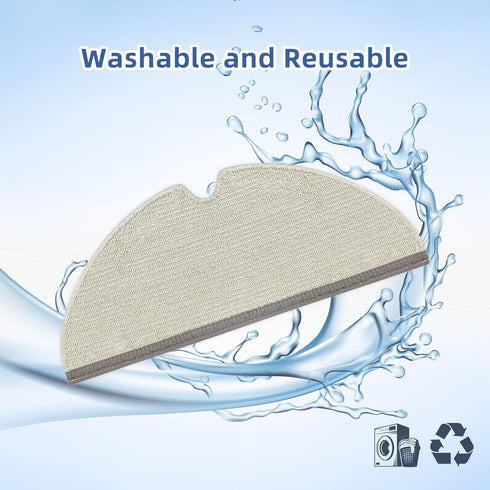 Replacement Microfiber Mop Cloth Pad for Roborock Q7 Max, Q8 Max, Q5 Pro, 4 Pcs Refill Kit