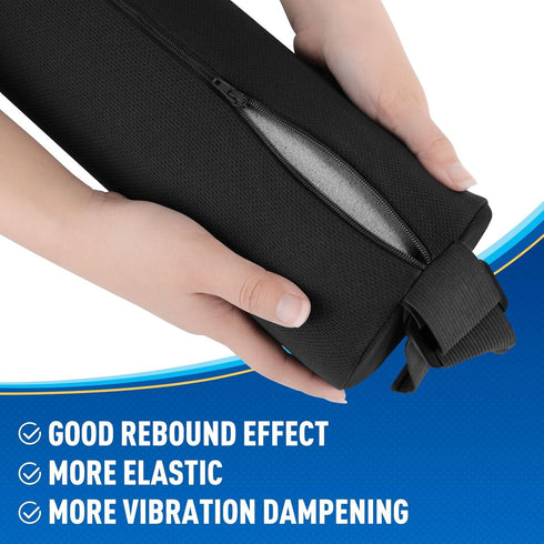Lumbar Roll Support Pillow for Office Chair, Gaming Chair, Memory Foam Back Cushion with Washable Cover, Black