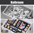 Plastic Drawer Organizers, 10 PCS Drawer Organizer Bins, Bathroom and Vanity Organizer for Makeup, Kitchen Gadgets
