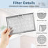 WB06X10608 5304464105 Microwave Grease Filter for Frigi.daire G.E, Pack of 2, Replace 5304517871 5304478913