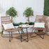 12 inches VCUTEKA Patio Side Table Outdoor Accent Table Bistro Coffee Table Plant End Table Small Porch Table Indoor