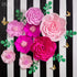 3D Letjolt Giant Paper Flowers Decoration for Wall Artificial Flowers Wedding Backdrop Handcrafted Rose for Baby Shower