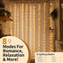 Patioman 72 Inch 8 Waterproof LED Shower Curtain Lights - Fairy Lights for Bathroom, Modes Warm White Spa Mood Lighting