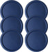 Pyrex 6" Replacement Lid, Plastic Cover for 4 Cup Bowl Dish 7201-PC Blue (6-Pack)