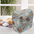 Lunarable Tea Party Stand Mixer Cover, Retro Style Kitchen Appliance Organizer Bag with Pocket, 6-8 Quarts