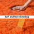 Soft Runner Rugs for Bedroom Hallways, 2x6 Orange Fluffy Shag Throw Area Rug Non Slip for Bedside Dorm Living Room