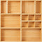 Fabsome Drawer Organizer, Set of 9 Bamboo Wood Storage Boxes for Kitchen, Makeup, Bathroom, Office