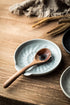 Ceramic Spoon Rest, Modern Farmhouse Kitchen Utensil Holder for Stove Top, Gray Cooking Spoon Holder