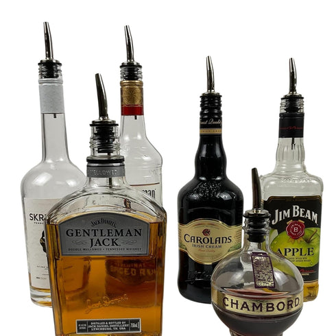 Chrome Liquor Pourer (285-50) (86416), Silver, 12 Pack