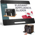 Ibyx Elegant Sliding Tray for Coffee Maker & Kitchen Appliances, Sturdy, Slides Easily from Under Cabinet (Black, Large)