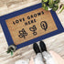 EARTHALL Boho Area Rug 2x3 Ft Washable Rugs for Entryway, Dark Navy Braided Throw Rug with Rubber Backing for Indoor