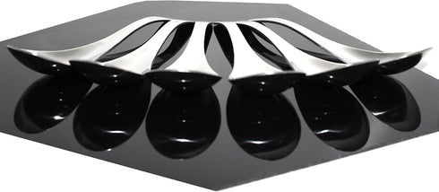 Set of 6 Functional Heavy-Weight Stainless Steel Soup Spoons, 6.5 x 1.8 Inches, Modern Look