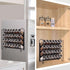 SWOMMOLY 28 396 Set Countertop,12.9" 12.4" Magnetic Spice Rack Organizer with Glass Spice Jars, Spice Labels with Chalk