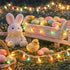 50 14.58FT Boltigen Easter Slow Twinkle Lights with White Wire, LED Christmas Pastel String Light, UL Certified