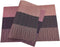 Gugrida Exquisite Woven Vinyl Placemats, Heat Resistant PVC Bamboo Style Table Mats (6, Ombre Purple Red)