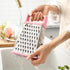 Spring Chef Professional XL Parmesan Cheese Grater with Handle, 4 Sided Box Grater for Kitchen (Pink Lemonade)