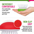 2Pcs Set Vegetable Brush Scrubber for Food Fruit and Veggie Brush Silicone Top and Ultra-Strong Bristles Potato