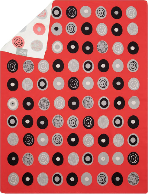 Skoy Kitchen Towel - 1-PK, 100% Recycled Polyester Towel for Dishes, Glassware, 18" x 24", Absorbent, Red