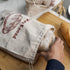 Linen Bread Bags, Pack of 4 Large and Extra Large Reusable Drawstring Bags for Homemade Artisan Bread Storage