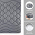 Soft Cooling Quilted Mattress Pad, Fitted Protector with Down Alternative Fill, Deep Pocket, Machine Washable (Grey,