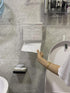 Wall Mount Paper Towel Dispenser,No Drilling Acrylic Bathroom Paper Towel Holder,Clear Napkin Holder
