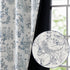 jinchan 95% 84 Inches 2 Blackout Nursery Curtains Long, Bunny Woodland Toile Easter Decor Curtains Blue on Beige Animal