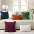 decorUhome Chenille Soft Throw Pillow Covers - 16x16 Set of 2, Farmhouse Velvet Decorative Covers, Aqua Haze