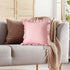 26x26 Inches, Set 2, KKJIAF Ruffle Pillow Cases Light Pink Square Ruffled Pillow Covers of Microfiber Wrinkle Resistant
