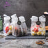 YunKo Cookie Bags for Gift Giving, Clear Cellophane Treat Bags for Favors, 100PACK, Black Dot