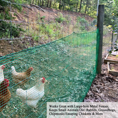 5x100 Plastic Garden Fence FT Deer Fence Netting, Temporary Mesh Fencing Animal Barrier for Deer, Chicken, Poultry