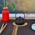 Ipetboom Mini Cast Iron Teapot Tea Set, Miniature Japanese Tea Kettle with Infuser, Kettle Ornaments, Small Teapot
