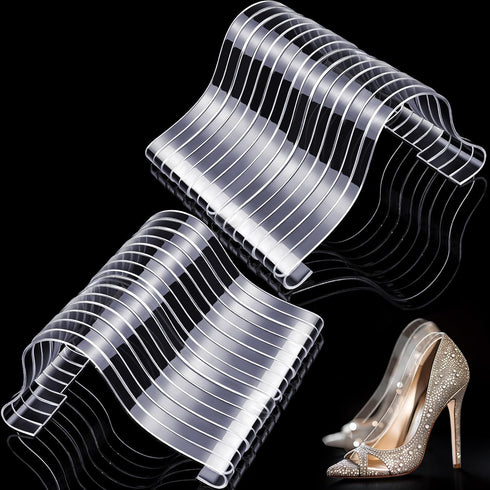 Patelai 20 Pcs Acrylic Sandal Shoe Display Store Retail Display Rack Shoe Stand
