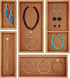 ROYAL CRAFT WOOD Luxury Bamboo Jewelry Storage Chest, Multi-Use Wooden Treasure Chest Set (5 Boxes) for Home