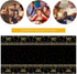 Aneco 2 Pack Black Gold Happy Birthday Tablecloths - Party Table Covers for Decorations (108 x 54 Inches)