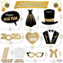 KatchOn Glitter New Years Photo Booth Props 2025 - Pack of 32 for New Years Eve Party Supplies and Decorations