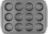 Circulon Nonstick Bakeware 12-Cup Muffin Tin, Gray, Steel by Circulon