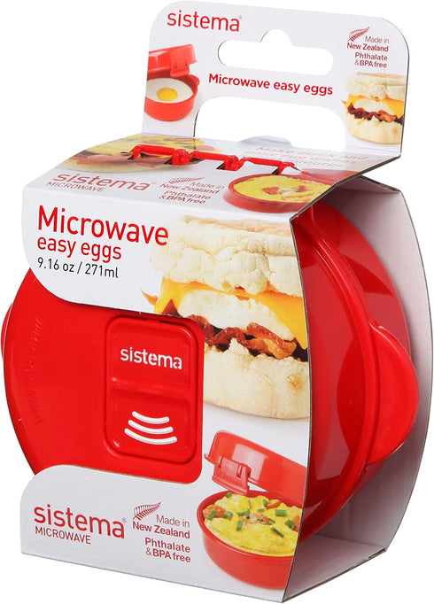 Sistema Easy Eggs Microwave Egg Cooker 270 ml Egg Poacher with Steam