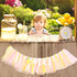 1st One Person Lemon Banner - Birthday High Chair Decor, Smashed Cake Photo Props, Piece Skirt