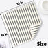 4 Pack, 13 13 Jacquotha Striped Cotton Washcloths x - Soft Wash Cloths for Bathroom, Kitchen, Gym, Face, Black